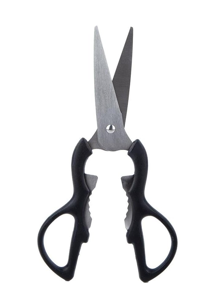 Multi-Function Kitchen Scissors | Black & Silver | Antibacterial Stainless Steel Scissors for Food Prep & Home Use - Image 2